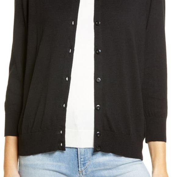 Halogen Black Button Up Cardigan Size XL - Picture 7 of 7